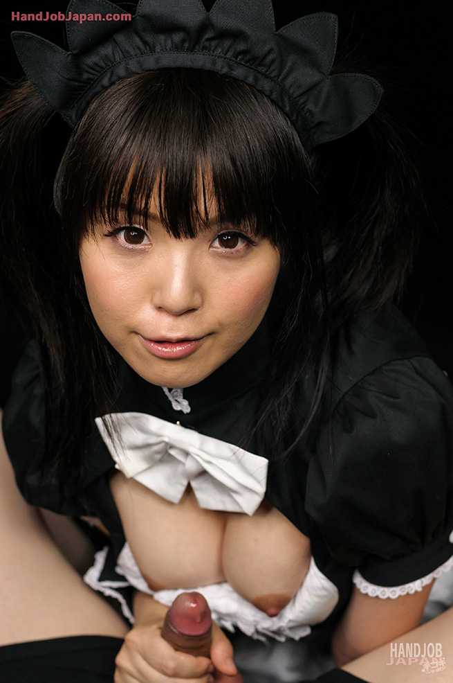 Asian Maid Amateur - JA model Sakura Sena in maid uniform services cock
